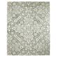 Maely Deep Sage Green Floral Damask Hand Hooked Wool Area Rugs Thumbnail Image