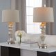 Spade Metallic Silver Mercury Glass Table Lamp Pair Thumbnail Image