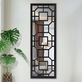 Adrianna Geometric Latticework Wooden Wall Mirror Panel Thumbnail Image