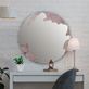 Lunar Landscape Gray Marble Round Wall Mirror Thumbnail Image