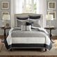 Attingham Gray Damask Color Blocked 7 pc Quilt Bed Set by Madison Park Thumbnail Image