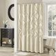 Laurel Tufted Semi Sheer Faux Silk Shower Curtain by Madison Park Thumbnail Image