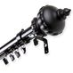 Seraphine Decorative Traverse Curtain Rod and Finial Set with Sliding Clips Thumbnail Image