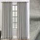 Harthorne Rod Pocket or Back Tab Slate Gray Faux Linen Light Filtering Curtain Panel Thumbnail Image