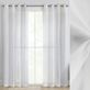 Atley White Semi Sheer Grommet Curtain Panel Thumbnail Image