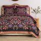 Jessa Bohemian Style Black Botanical Floral Mini Quilt Set Bedding Thumbnail Image
