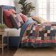 Shiloh Squares Floral Paisley Farmhouse Style Block Design Mini Quilt Set Bedding Thumbnail Image