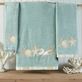 Sand Shells Embroidered Applique Spa Coastal Bath Towel Set Thumbnail Image
