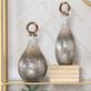 Annalisa Ombre Metallic Textured Glass Decorative Covered Vase Set Thumbnail Image