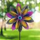 Vibrant Flower Blossom Outdoor Garden Metal Wind Spinner Stake Thumbnail Image