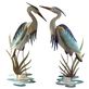 Coastal Heron Indoor Outdoor Handcrafted Metal Wall Art Sculpture Thumbnail Image