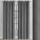 Morrill Reversible Faux Linen Hotel Quality Blackout Thermaplus(TM) Grommet Curtain Panel Thumbnail Image