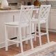 Martelle Wood Counter Stool with Lattice Back Thumbnail Image