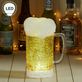 Swirl LED Lighted Beer Mug Glitter Globe from Confetti Lites by Roman Thumbnail Image