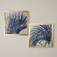 Arching Blue Palm Fronds Tropical Framed Print Wall Art Thumbnail Image