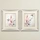 Attraction Hummingbird Floral Framed Print Wall Art Set Thumbnail Image
