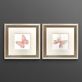 Blush Pink Pastel Butterfly Framed Print Wall Art Set Thumbnail Image