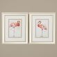 Pink Showoff Pink Flamingo Bird Framed Print Wall Art Set Thumbnail Image