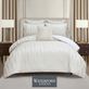 Balman Jacquard Woven Off White Comforter Set Luxury Bedding by Waterford Linens Thumbnail Image