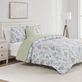 Bird Garden Pastel Butterfly Floral 5 pc Comforter and Quilt Bed Set Thumbnail Image