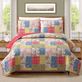 Modern Heirloom Farmhouse Florals Block Style Mini Quilt Set Bedding Thumbnail Image