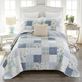 Blue Pastures Reversible Floral Patchwork Mini Quilt Set Bedding by Donna Sharp Thumbnail Image
