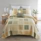 Meadow Reversible Sage and Golden Yellow Patchwork Mini Quilt Set Bedding by Donna Sharp Thumbnail Image