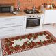 Red Apple Border Machine Washable Kitchen Dining Indoor Outdoor Fruit Rug Runner Thumbnail Image