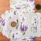 Lavender Fields Reversible Purple Floral Cotton Table Linens Thumbnail Image