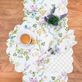Carley Reversible White Floral Cotton Table Linens Thumbnail Image