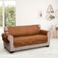 Stonehill Cognac Faux Leather Slip Resistant Sofa Protectors Thumbnail Image