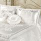 Lisette White Chenille Satin Bedding Accessories Thumbnail Image