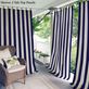 Highland Stripe Navy Indoor Outdoor Curtain Panel Thumbnail Image