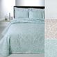 Coral Delight Coastal Woven Matelasse Coverlet Bedding by Belle Epoque Thumbnail Image