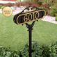 Paris Gold Black House Number Address Sign Yard Stake by JasonW Studios Thumbnail Image