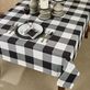 Rustic Buffalo Plaid Black and White Table Linens Thumbnail Image