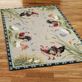 Rooster and Hens Rectangle Rug Thumbnail Image