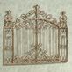 Gates of Tuscany Handpainted Antique Gold Metal Wall Grille Thumbnail Image