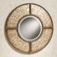 Capiz Shell Wall Mirror Gold Image