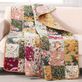 Antique Chic Reversible Quilted Floral Patchwork Throw Blanket Thumbnail Image