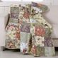 Blooming Prairie Reversible Quilted Floral Patchwork Throw Blanket Thumbnail Image