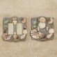 At the Beach Blue Gray Seashell Switchplates Thumbnail Image