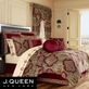 Maribella Ruby Damask Quatrefoil Comforter Bedding by J Queen New York Thumbnail Image