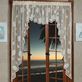 Seashells Lace Coastal Swag Valance Window Treatment Thumbnail Image