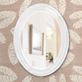 Loree White Oval Wall Mirror Thumbnail Image