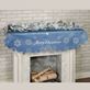 Snowfall Merry Christmas Celestial Blue Winter Mantel Scarf Thumbnail Image
