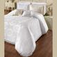 Elegant Medallion White Woven Matelasse Oversized Bedspread Thumbnail Image