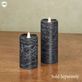 Mirage Midnight Navy Distressed Flameless LED Pillar Candle Thumbnail Image