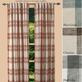 Shannon Plaid Semi Sheer Back Tab Curtain Panel Thumbnail Image