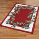 Holly Border Hooked Holiday Area Rugs Thumbnail Image